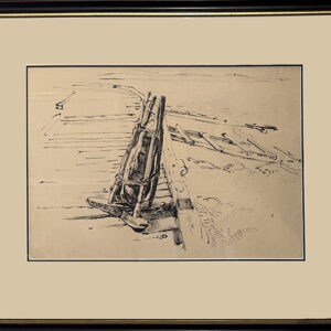 Stone Anchor on Pier, 1940