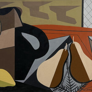 Nature morte avec citron, deux poires et verre, 2000