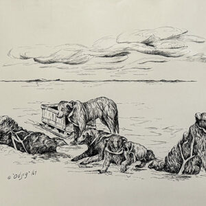 Dog Team at Rest #1, 1967
