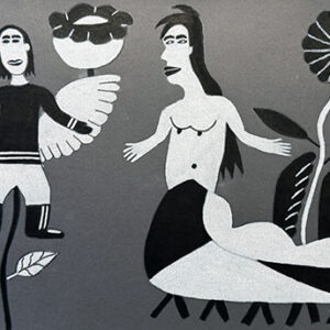 Flying Angel Man and Worm Lady and Flower Transformation, 2024