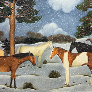 Il neige sur les vieux pins (SOLD)